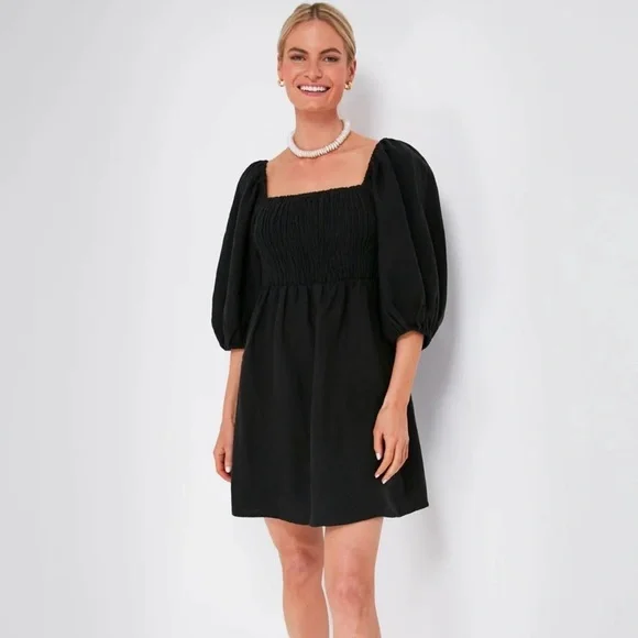 Tuckernuck | Dresses | Brand New Tuckernuck Black Annie Smocked Mini Dress  Size Xs | Poshmark